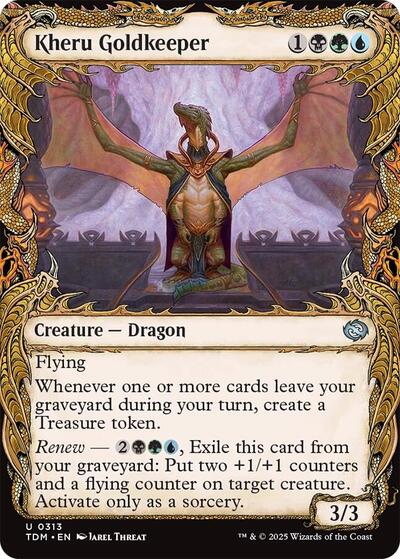 Kheru Goldkeeper (Showcase) (Tarkir: Dragonstorm) Light Play Foil
