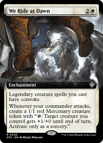 We Ride at Dawn (Extended Art) (Commander: Outlaws of Thunder Junction) Light Play