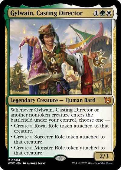Gylwain, Casting Director (Commander: Wilds of Eldraine) Near Mint Foil