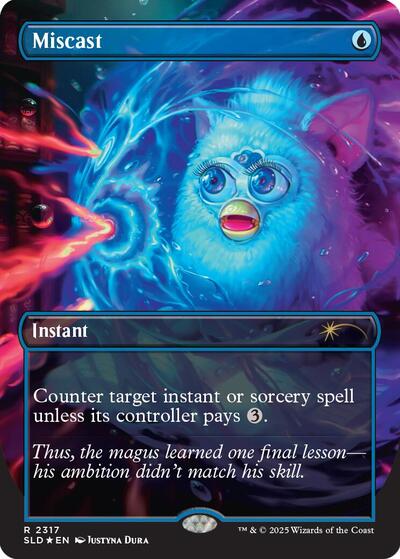 Miscast (Rainbow Foil) (Secret Lair) Light Play Foil