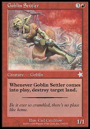 Goblin Settler (Starter 1999) Damaged / Poor