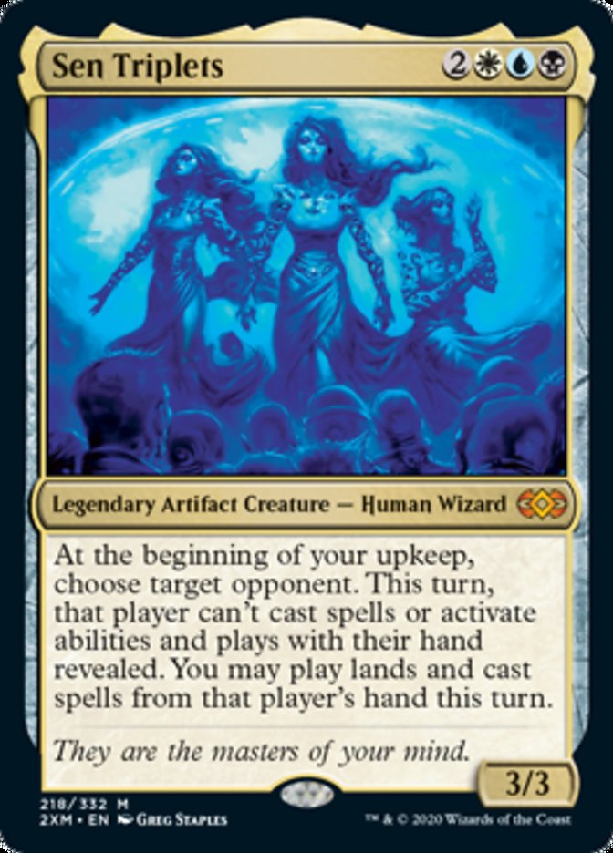 Sen Triplets (Double Masters) Medium Play Foil