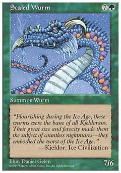 Scaled Wurm (5th Edition) Light Play