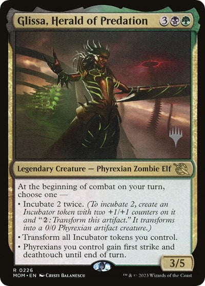 Glissa, Herald of Predation (Promo Pack: March of the Machine) Near Mint