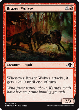 Brazen Wolves (Eldritch Moon) Light Play