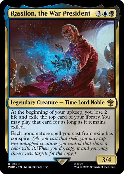 Rassilon, the War President (Universes Beyond: Doctor Who) Near Mint Foil