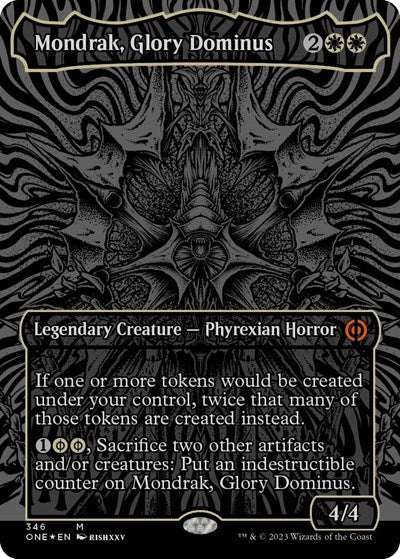 Mondrak, Glory Dominus (Oil Slick Raised Foil) (Phyrexia: All Will Be One) Near Mint Foil