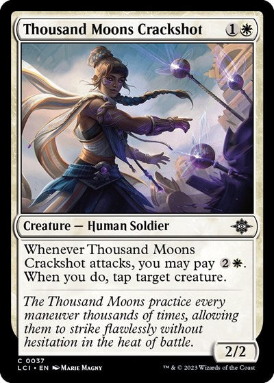 Thousand Moons Crackshot (The Lost Caverns of Ixalan) Light Play Foil