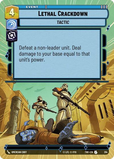 Lethal Crackdown (Hyperspace) (Twilight of the Republic) Near Mint Foil
