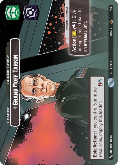 Grand Moff Tarkin Oversector Governor (Showcase) (Spark of Rebellion) Near Mint Foil