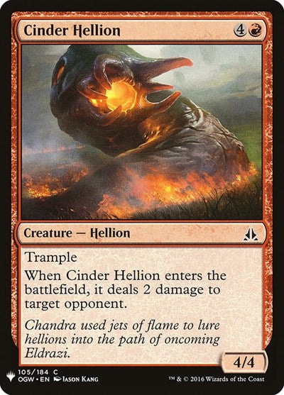 Cinder Hellion (Mystery Booster) Light Play
