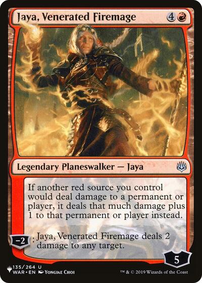 Jaya, Venerated Firemage (The List) Near Mint