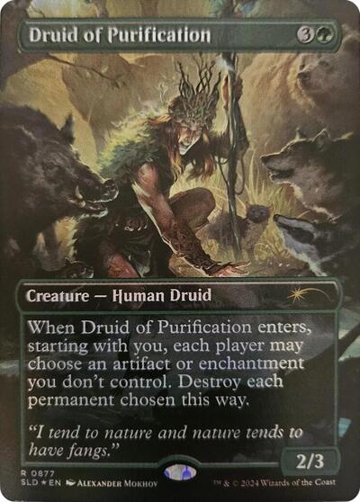 Druid of Purification (Rainbow Foil) (Secret Lair) Light Play Foil