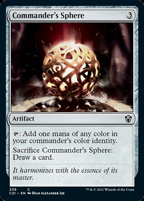 Commander's Sphere (Commander 2021 Strixhaven) Light Play