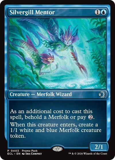 Silvergill Mentor (Promo Pack: Lorwyn Eclipsed) Near Mint Foil