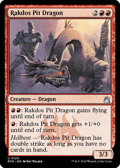 Rakdos Pit Dragon (Ravnica Remastered) Light Play Foil