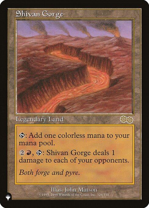 Shivan Gorge (The List) Near Mint