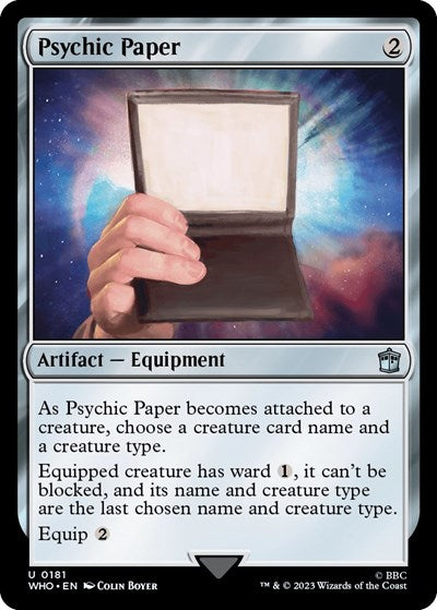 Psychic Paper (Universes Beyond: Doctor Who) Light Play Foil