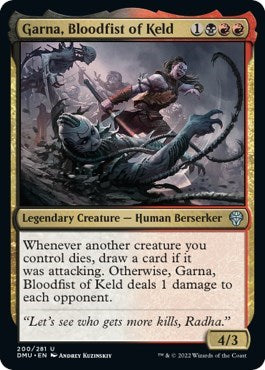 Garna, Bloodfist of Keld (Dominaria United) Medium Play