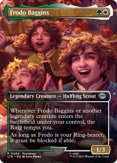 Frodo Baggins (Borderless) (Universes Beyond: The Lord of the Rings: Tales of Middle-earth) Near Mint Foil