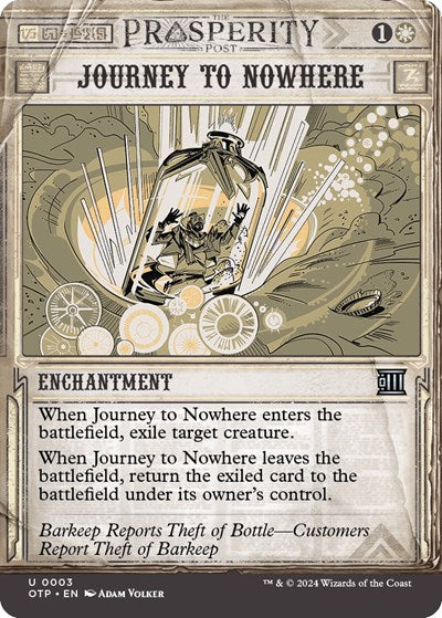 Journey to Nowhere (Outlaws of Thunder Junction: Breaking News) Light Play Foil