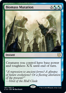 Biomass Mutation (Commander 2019) Medium Play