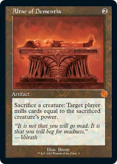 Altar of Dementia (The Brothers' War: Retro Frame Artifacts) Near Mint Foil