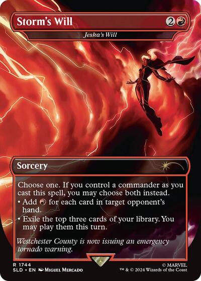 Storm's Will - Jeska's Will (Rainbow Foil) (Secret Lair) Light Play Foil