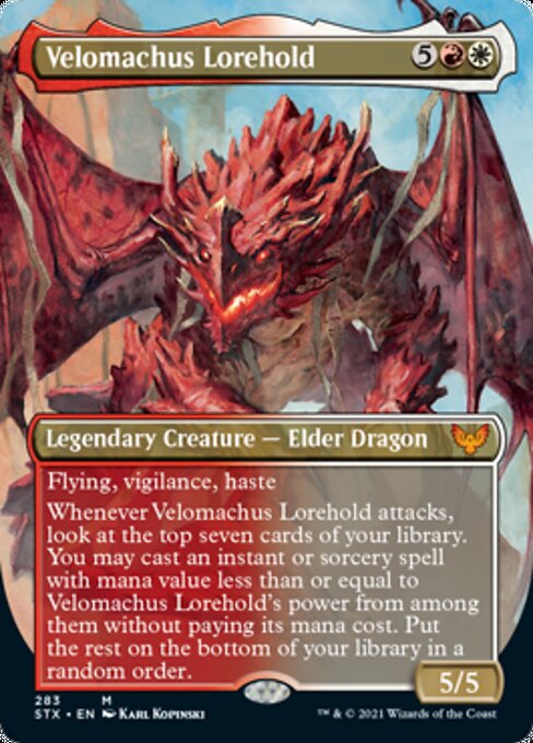 Velomachus Lorehold (Borderless) (Strixhaven) Light Play