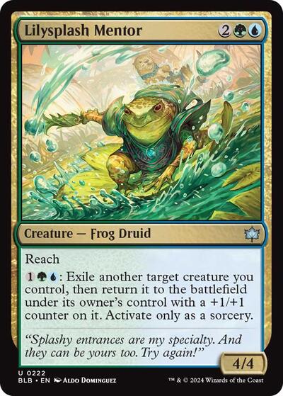 Lilysplash Mentor (Bloomburrow) Light Play Foil