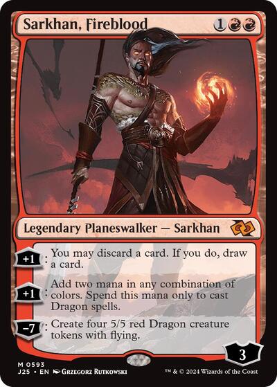 Sarkhan, Fireblood (Foundations Jumpstart) Near Mint
