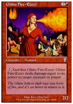 Ghitu Fire-Eater (7th Edition) Light Play