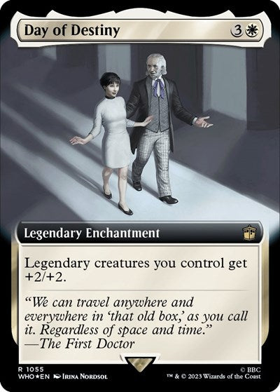 Day of Destiny (Extended Art) (Surge Foil) (Universes Beyond: Doctor Who) Medium Play Foil