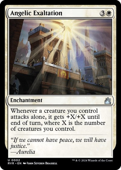 Angelic Exaltation (Ravnica Remastered) Light Play Foil