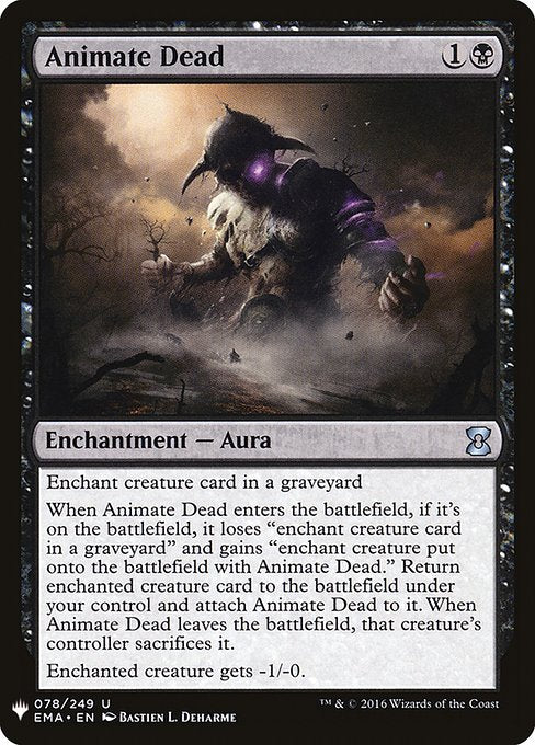 Animate Dead (Mystery Booster) Damaged / Poor