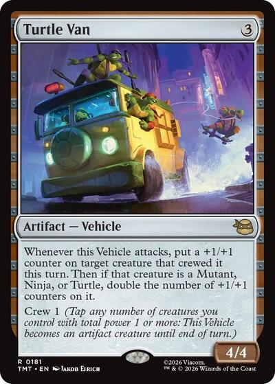 Turtle Van (Teenage Mutant Ninja Turtles) Near Mint Foil