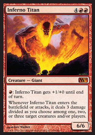 Inferno Titan (Magic 2011 Core Set) Near Mint Foil