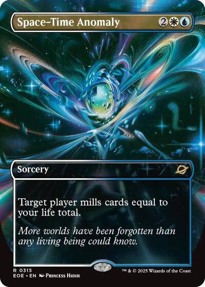 Space-Time Anomaly (Borderless) (Edge of Eternities) Light Play Foil