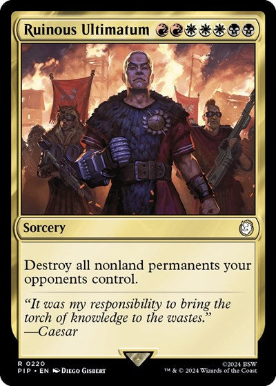 Ruinous Ultimatum (Universes Beyond: Fallout) Light Play Foil