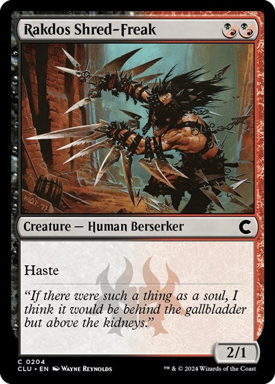 Rakdos Shred-Freak (Ravnica: Clue Edition) Medium Play