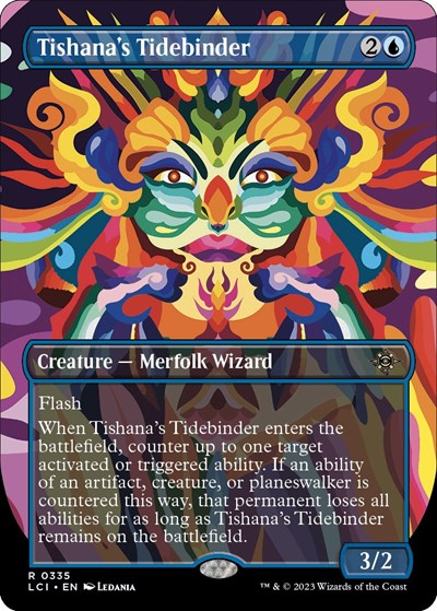 Tishana's Tidebinder (Borderless) (The Lost Caverns of Ixalan) Medium Play Foil