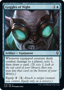 Goggles of Night (Commander Legends: Battle for Baldur's Gate) Light Play Foil