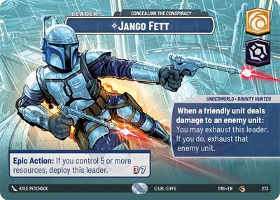 Jango Fett Concealing the Conspiracy (Showcase) (Twilight of the Republic) Near Mint Foil