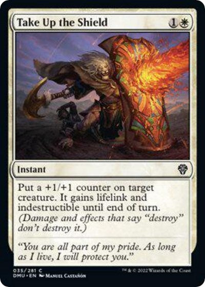 Take Up the Shield (Dominaria United) Light Play