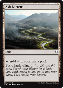 Ash Barrens (Commander 2016 Edition) Medium Play