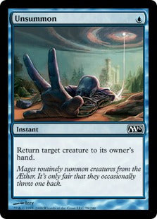 Unsummon (Magic 2010 Core Set) Medium Play