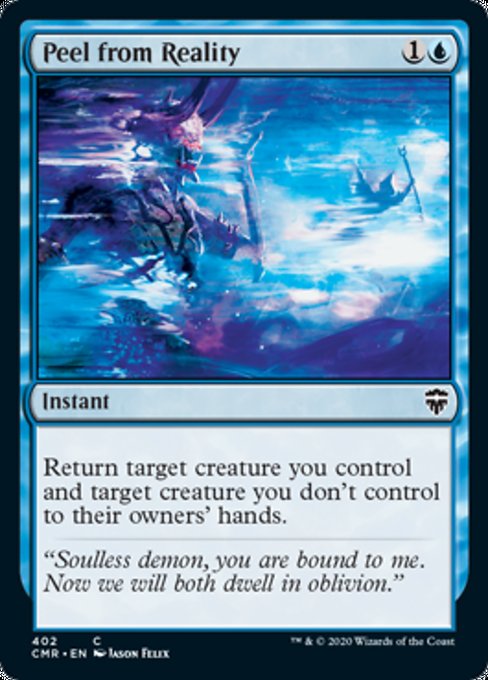 Peel from Reality (Commander 2020 Commander Legends) Light Play