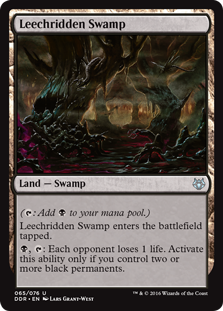 Leechridden Swamp (Duel Decks: Nissa vs Ob Nixilis) Medium Play