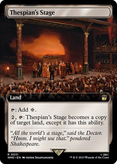 Thespian's Stage (Extended Art) (Universes Beyond: Doctor Who) Near Mint Foil