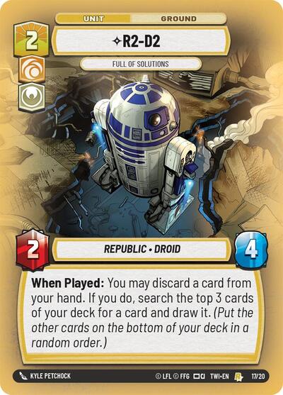 R2-D2 Full of Solutions (Twilight of the Republic: Weekly Play Promos) Near Mint Foil